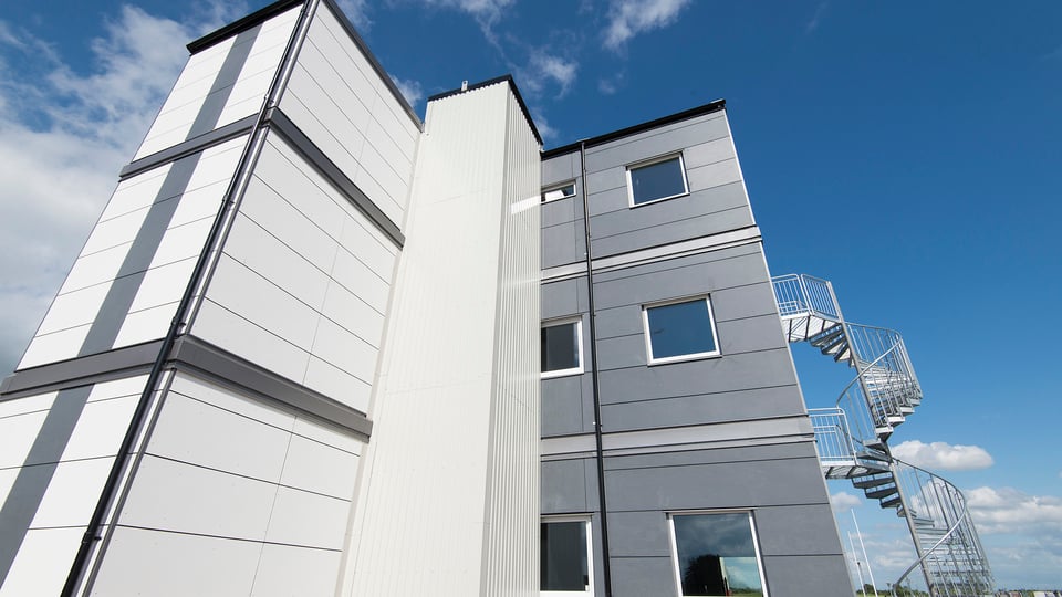 Adapteo modulbyggnad flera våningar